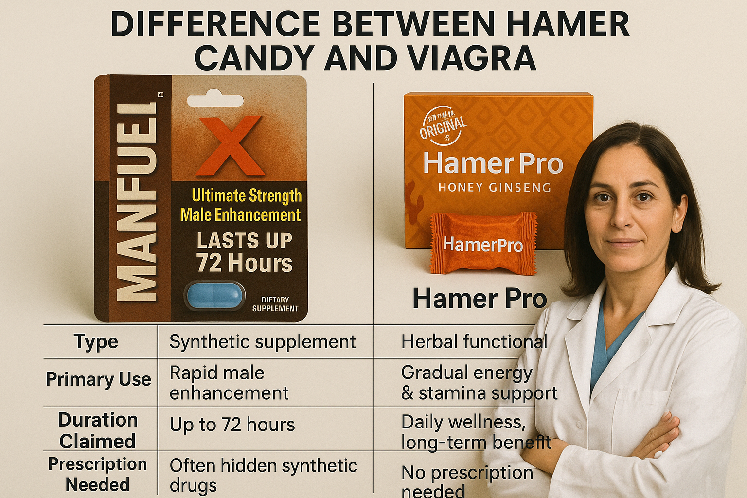 Hamer vs Viagra Comparison