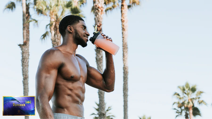 Person consuming safe energy candy before workout